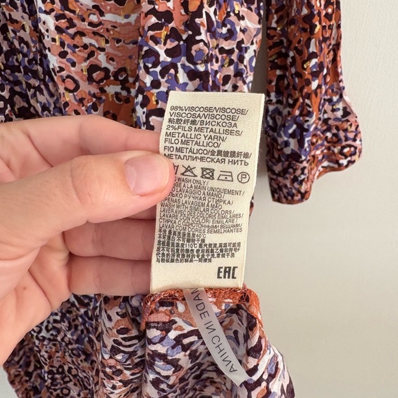 Suncoo Paris Women's Multicolor Animal Print Dress - Size M/L (T3) NWOT - Picture 5 of 7